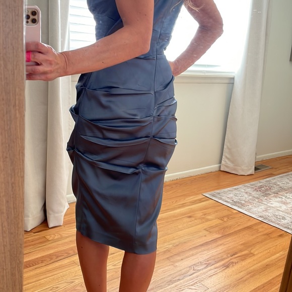 Bejeweled Grey Dress by Xscape Size 6 - Picture 2 of 5